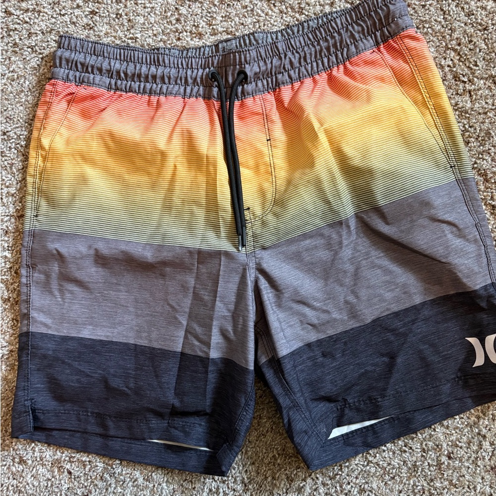 Hurley Men's Multicolor 7”  Swim Shorts size medium